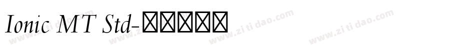 Ionic MT Std字体转换